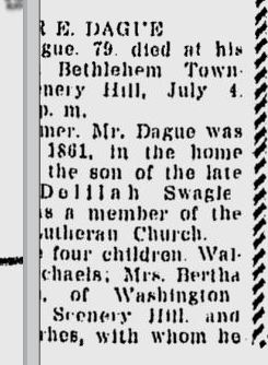Elmer E. Dague obit